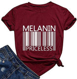 Women Melanin Graphic T-Shirt Afro Woman T-Shirt
