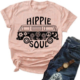 T-shirt Hippie Soul pour femme T-shirt graphique