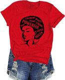 Afro Powerful Woman T-Shirt Strong Confident Queen T-Shirt