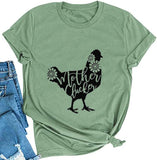 T-Shirt mère Clucker pour femmes, chemise graphique pour femmes