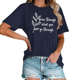 Women Grow Through What You Go Through Shirt Plant Lady T-Shirt