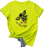 Women Not Today Heifer T-Shirt Cow Shirt