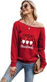 Chemise de joyeux noël pour femmes, chemisier graphique de Gnomes de noël à la mode