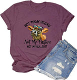 T-Shirt femme génisse, pas mon pâturage, pas mes conneries, chemise drôle