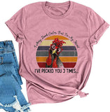 T-Shirt mit Aufschrift „I May Look Calm But In My Head“ für Damen