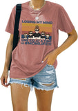 Funny Mom Shirt Women Losing My Mind One Kid at A Time Shirt T-Shirt