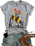 Women Bee Kind T-Shirt Graphic Shirt