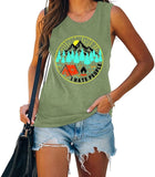 Damen Tank Top „I Hate People Happy Camper“ Camping-Shirt für Frauen