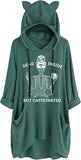 Dead Inside But Caféine Tournesol Femmes Sweat à capuche à manches longues Tête de mort Chemise pour femme