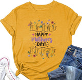 Women Raising Wildflowers Floral Mama T-Shirt Happy Mothers Day Shirt