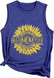 Beste Mama aller Zeiten im Sonnenblumen-Tank-Shirt für Frauen