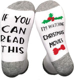 Frauen, wenn Sie dies lesen können, schaue ich Weihnachtsfilme. Lustige Socken