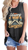 Happy Camper Shirt for Women Happy Camper Graphic Tank Top