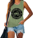 Frauen unterstützen Ihren lokalen Landwirt Tank lustige Bauernhof Shirt