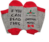 Frauen, wenn Sie dies lesen können, schaue ich Weihnachtsfilme. Lustige Socken