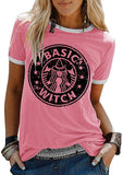 Women Basic Witch T-Shirt for Halloween