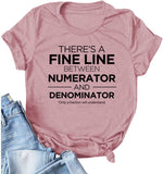 Chemise pour femmes, il y a une ligne fine entre le numérateur et le dénominateur