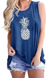 Damen Ananas Tank Tops Summer Vibes Shirt