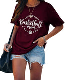 Basketball-Fan-Mama T-Shirt Frauen Leben, Dass Basketball Mom Leben T-Shirts Tops
