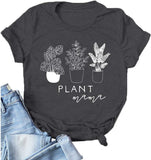 Women Plant Mama T-Shirt Graphic T-Shirt