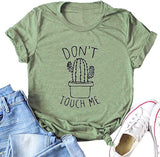 T-Shirt Cactus pour femmes, ne me touche pas