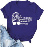 Damen Momlife T-Shirt mit Aufschrift „Ich bin nicht betrunken, ich gebe Snacks raus und schreie den Arsch“