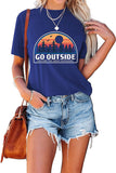 Go Explore Shirt for Women Hiking Camping Mountain T-Shirt