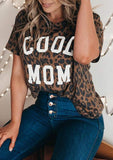 Damen Cooles Mama Leoparden T-Shirt Leopard Mama Shirt
