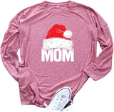 Frauen Mama Santa Hut Shirt Santa Bluse