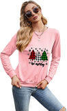Chemise Be Merry pour femmes, chemisier de noël à manches longues à carreaux de buffle