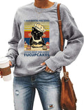 Sweat-shirt à manches longues pour femmes, je viens de vous faire cuire certains, fermez les Fucupcakes, chemise chat