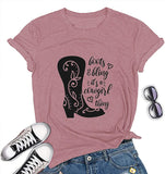 Women Boots and Bling It's a Cowgirl Thing Womens T-Shirt