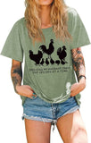 Women Driving My Husband Crazy One Chicken at A Time T-Shirt