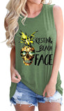 Damen Tank Top mit Ananas-Print