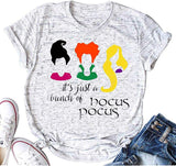 C'est juste un tas de Hocus Pocus T-Shirt femme chemise d'Halloween