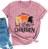 Women Hocus Pocus T-Shirt I Smell Children Shirt
