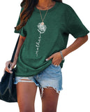 Mother Daisy Shirt Women Daisy Botanical Mama T-Shirt