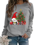 Merry Christmas Sweatshirt for Women Cute Gnomies Shirt