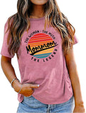 Vintage Mommom Tees Women The Woman The Myth The Legend Funny Mommom T-Shirt