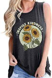 Inspire Kindness Sonnenblumen T-Shirt für Frauen Be Kind Shirt