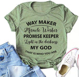 Wegbereiter, Wundertäter, Versprechenshalter, Licht in der Dunkelheit, mein Gott, das ist, wer du bist, T-Shirt