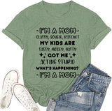 I'm A Mom Classy Bougie Ratchet My Kids are Sassy Moody Nasty T-Shirt Mom Shirt