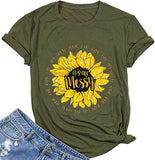 Damen T-Shirt mit Aufschrift „It's All Messy My House Hair Car Kids Life“