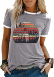 Women Take A Hike Hiking Nature Camping Gifts T-Shirt