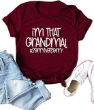Women I'm That Grandma Shirt Gift for Grandma T-Shirt