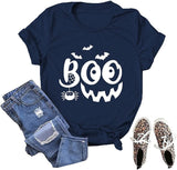 Femmes Boo T-Shirt Trick or Treat chemise drôle Halloween T-Shirt