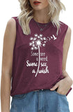 Women Wish Tank Some See A Weed Others See A Wish T-Shirt Weed Lover Shirt
