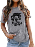Women Hocus Pocus T-Shirt I Smell Children Shirt Funny Halloween Shirt