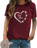 Damen-Hundemama-Shirt mit Namen, Geschenk für Hundeliebhaber