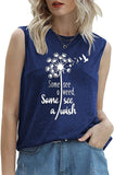 Women Wish Tank Some See A Weed Others See A Wish T-Shirt Weed Lover Shirt